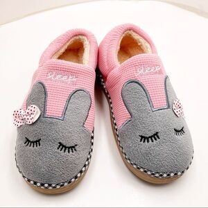 🆕 Pink “Sleep” Bunny Rabbit Bedroom Slippers